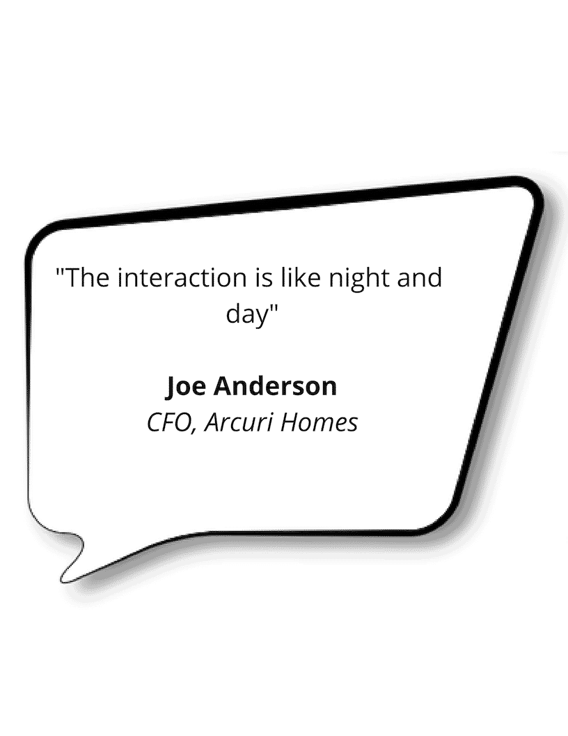 Testimonials - Joe Anderson - Arcuri Homes Testimonials - Joe Anderson - Arcuri Homes